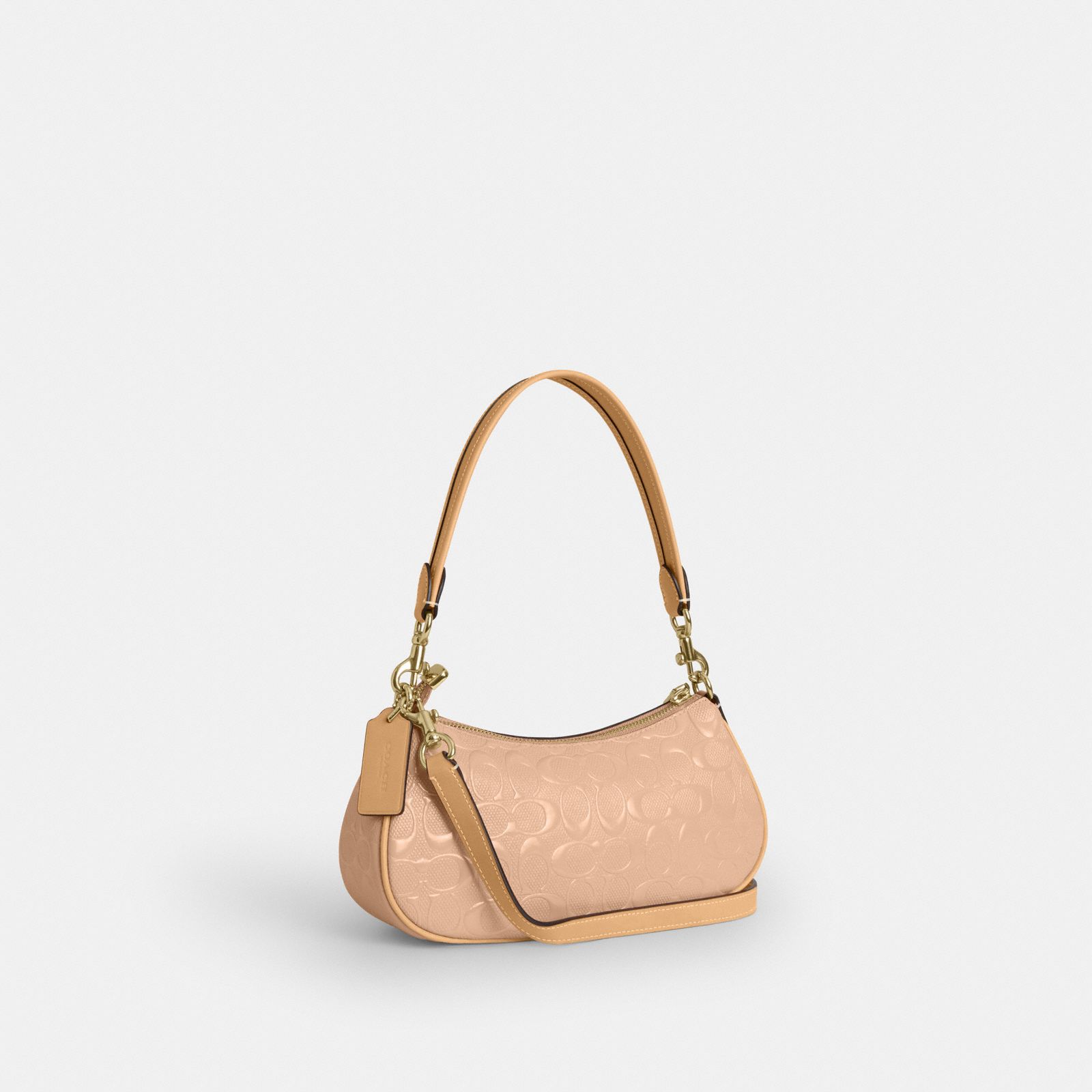 Ashton Shoulder Bag In Signature Leather - Gold/Faded Blush - view 6
