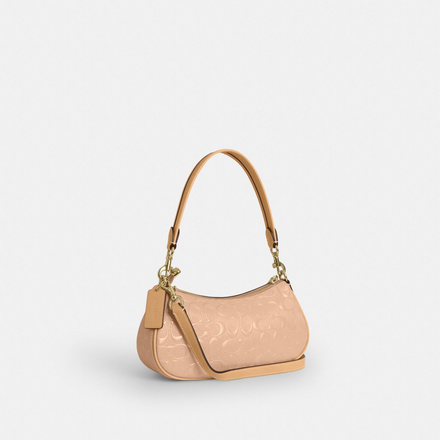 Ashton Shoulder Bag In Signature Leather - Gold/Faded Blush - view 6
