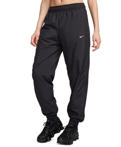 Nike Women's Sportswear Classic Woven Mid-Rise Jogger Pants - Black/White