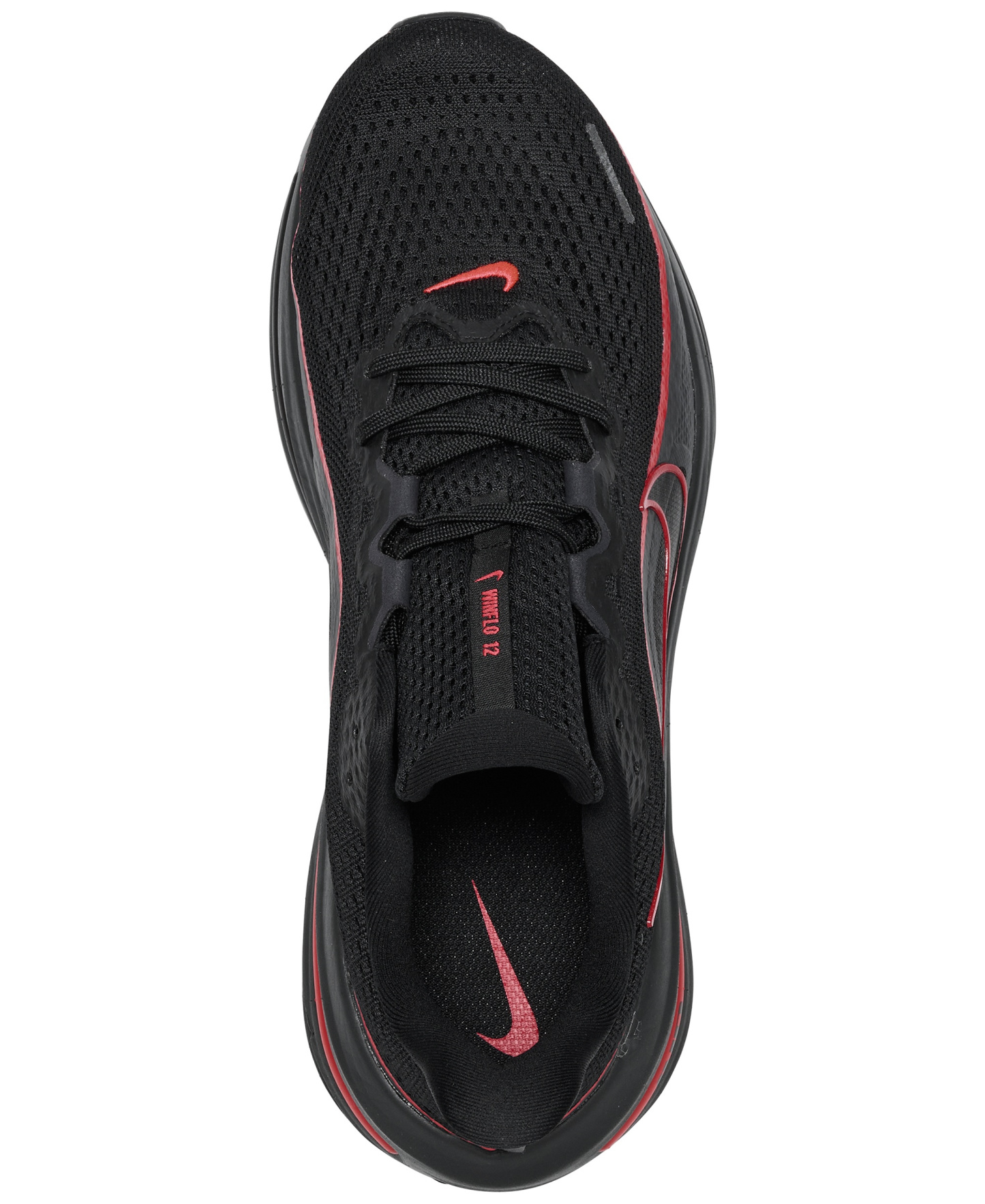 Nike Air Winflo 12 Road Running Low-Top Cushioned Sneakers from Finish Line - Black, Grey, Red