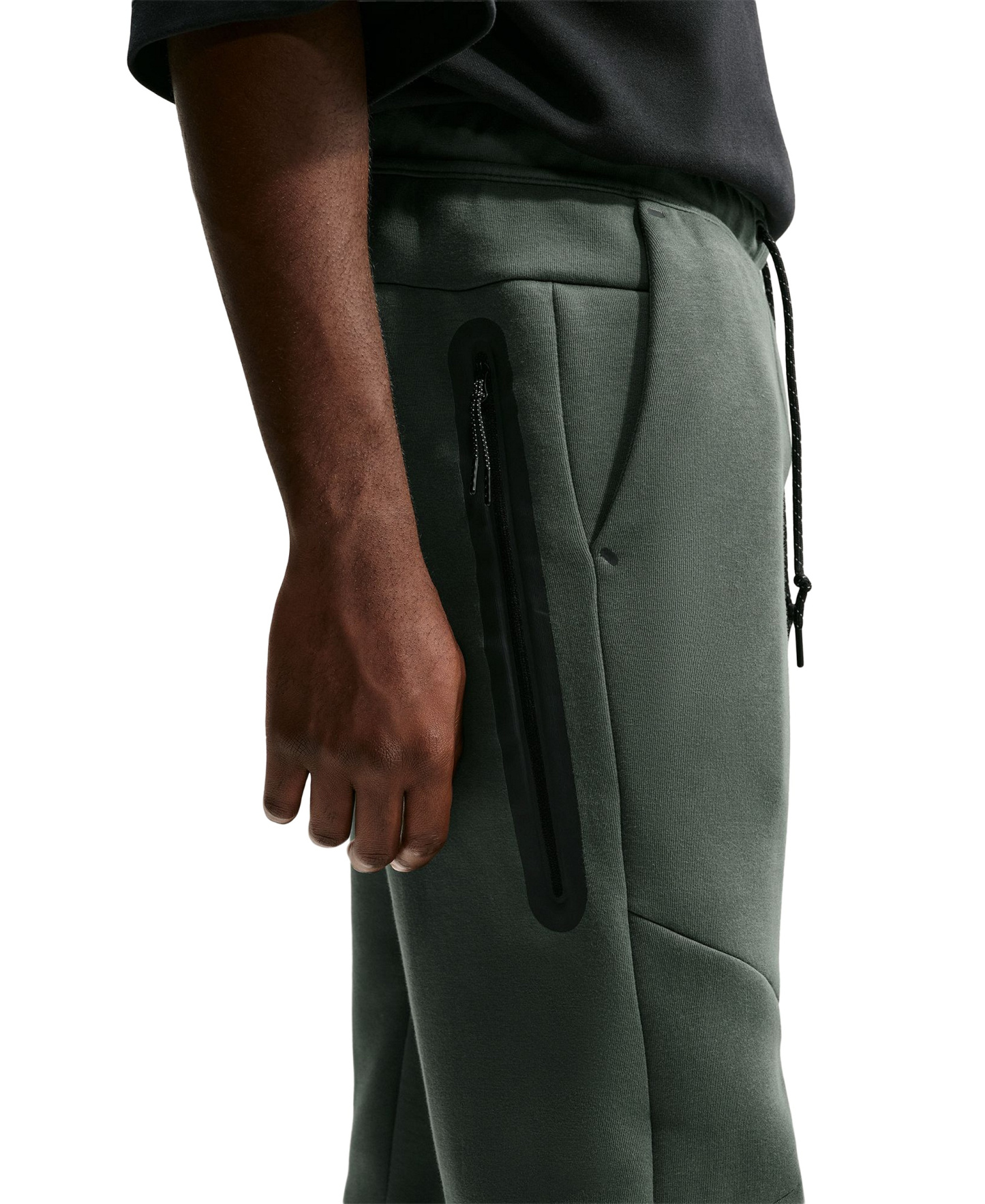 Nike Men's Tech Fleece Drawstring Joggers Pants - Camo Green/Black
