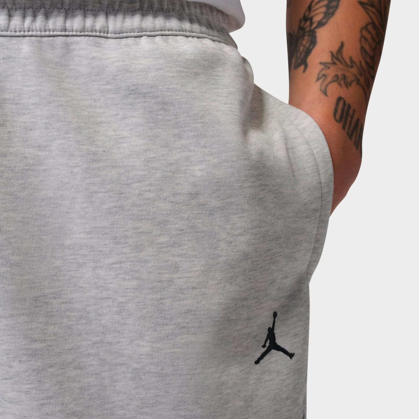 Men's Jordan Sport Hoop Fleece Shorts - Grey Heather/Pale Grey/Black - view 5