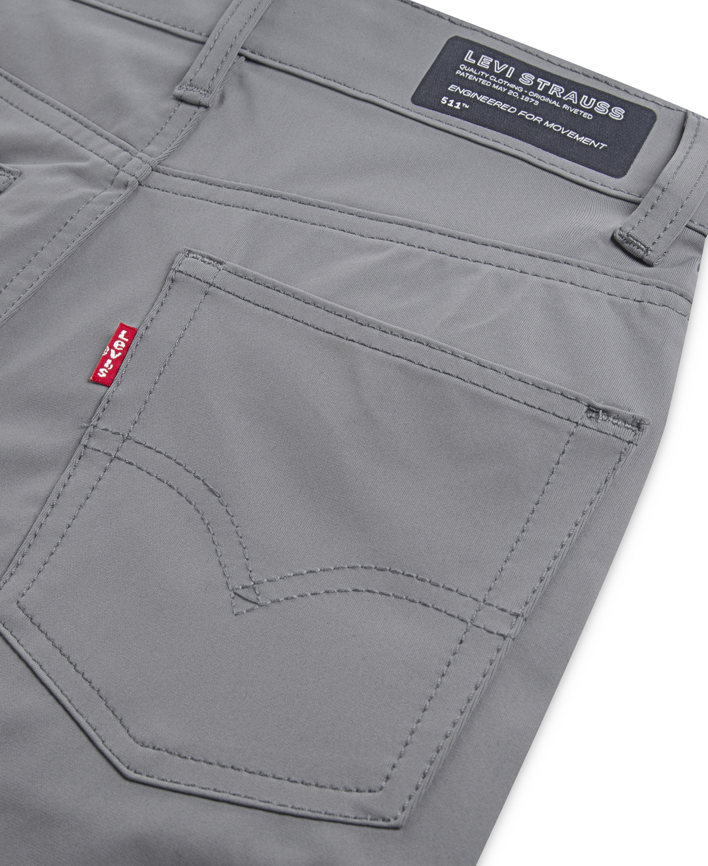 Levi's Boys' 8-20 Slim-Fit Performance Stretch Shorts - Sharkskin