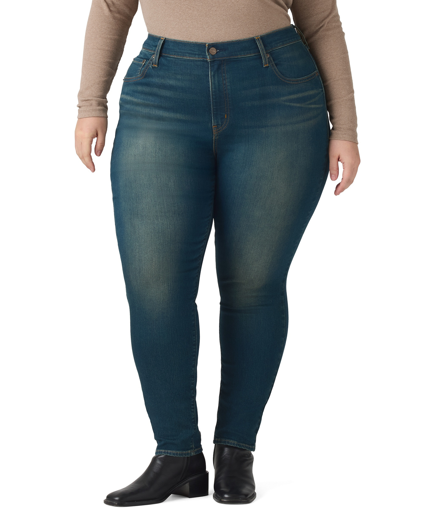Levi's Trendy Plus Size 721 High-Rise Skinny Jeans - Tint Time Plus
