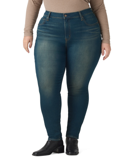Levi's Trendy Plus Size 721 High-Rise Skinny Jeans - Tint Time Plus