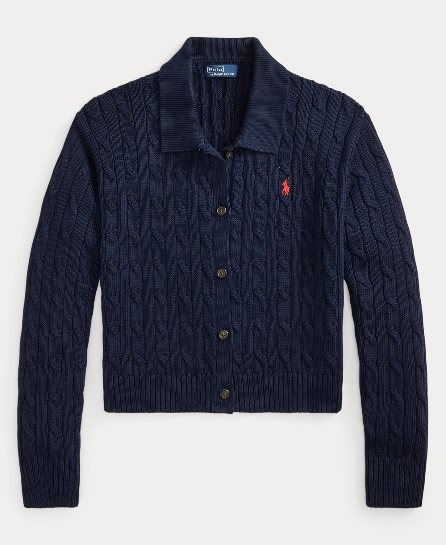 Polo Ralph Lauren Women's Polo Collar Long-Sleeve Cardigan - Hunter Navy