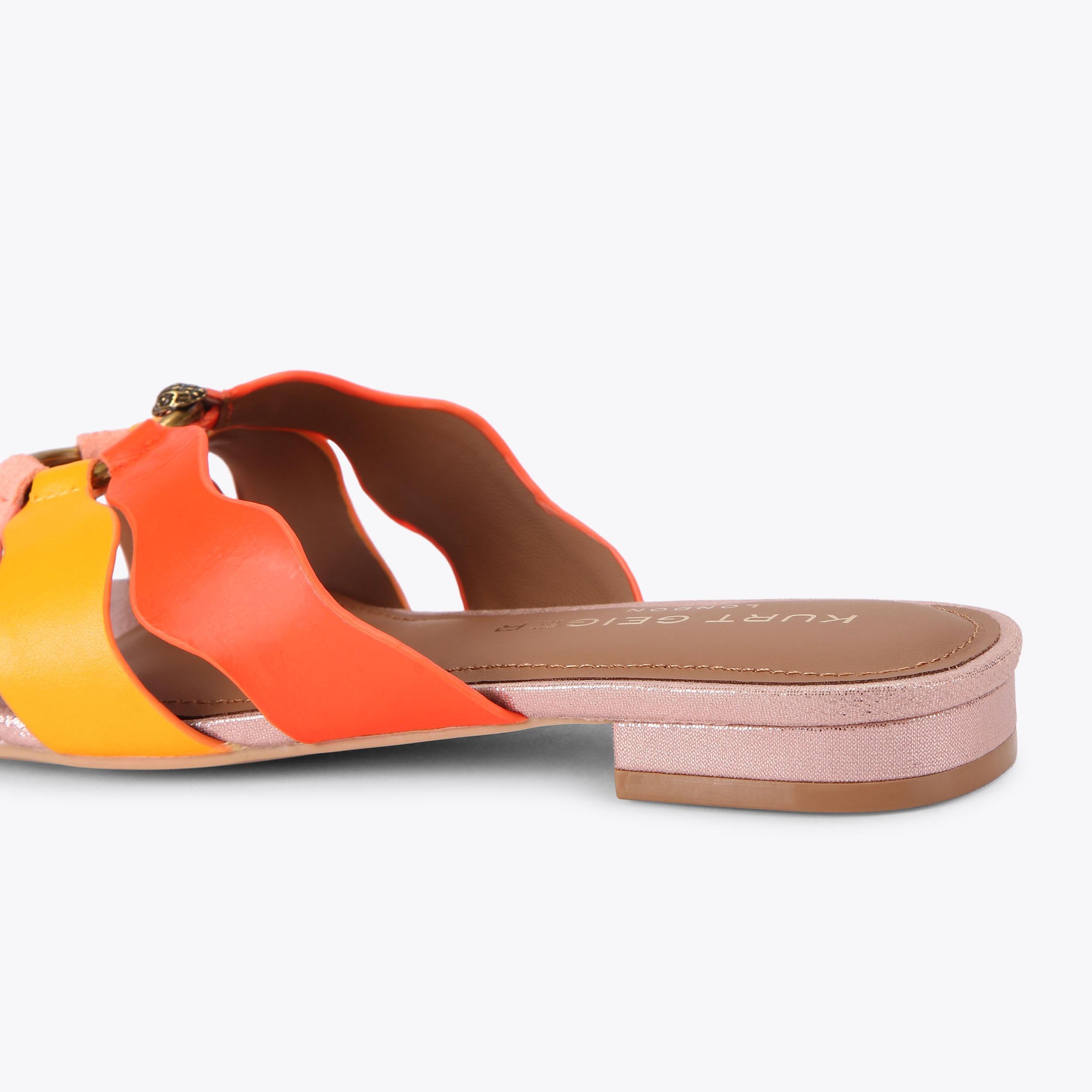 Kurt Geiger London Sun Wave Flat Sandal - Pink - view 4