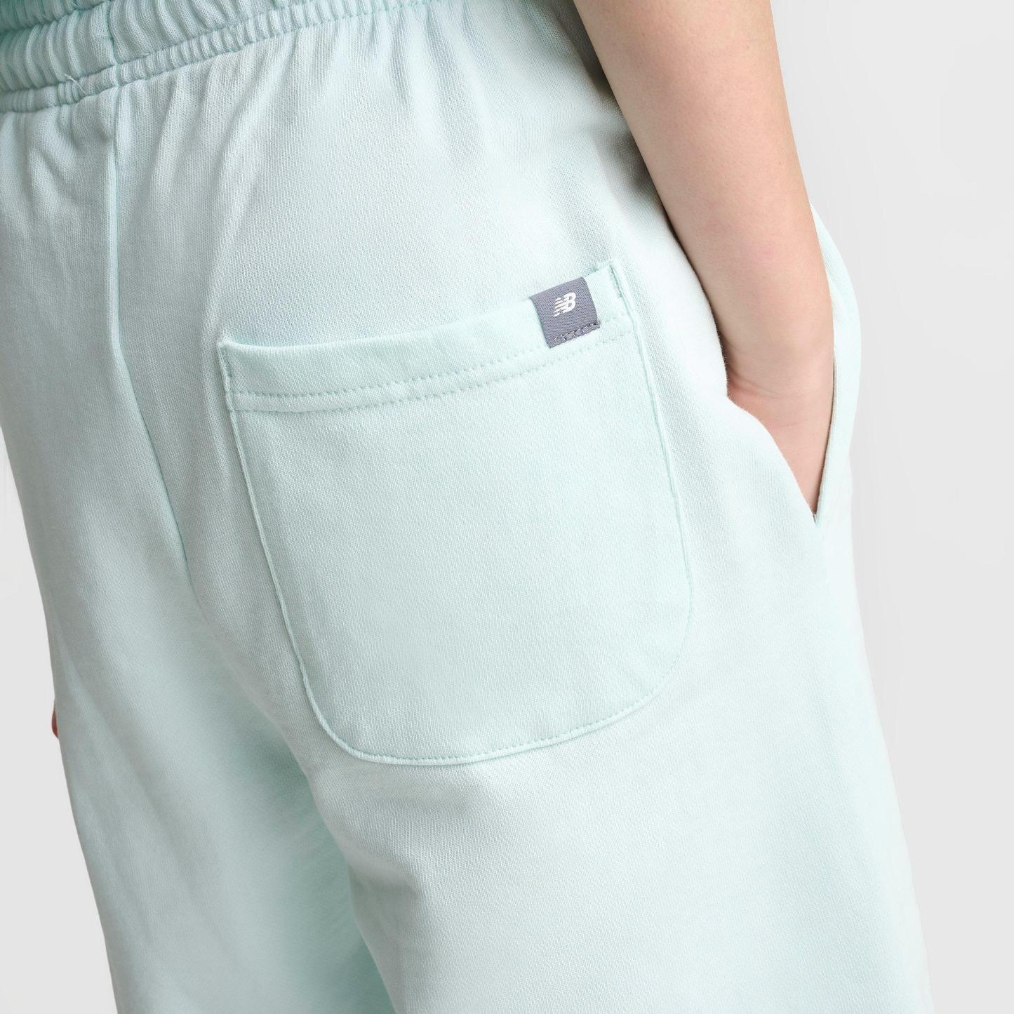 Big Kids' New Balance French Terry Shorts - Glint Blue - view 6