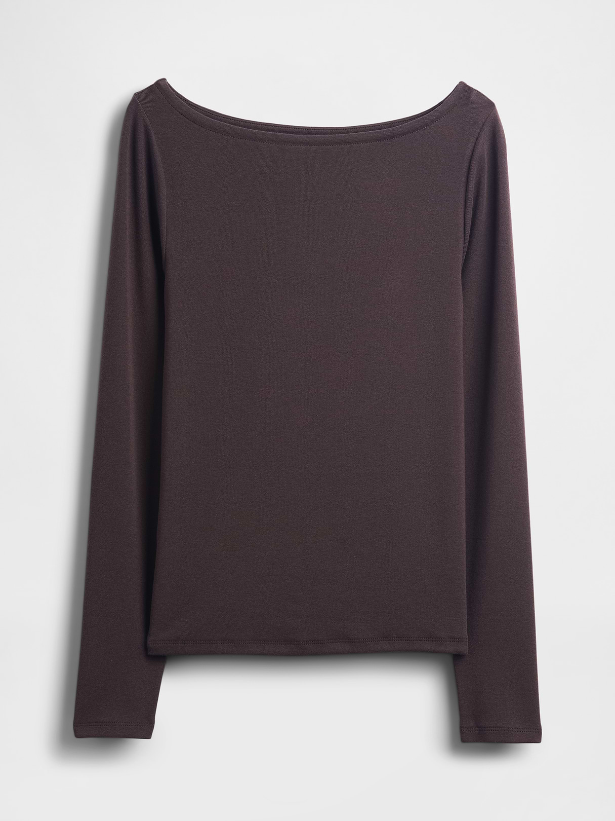 Modern Boatneck T-Shirt - Terra brown