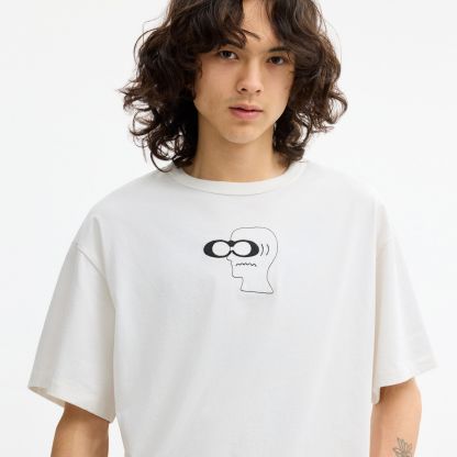 Coach | Brain Dead Head T-Shirt In Organic Cotton - White - view 4