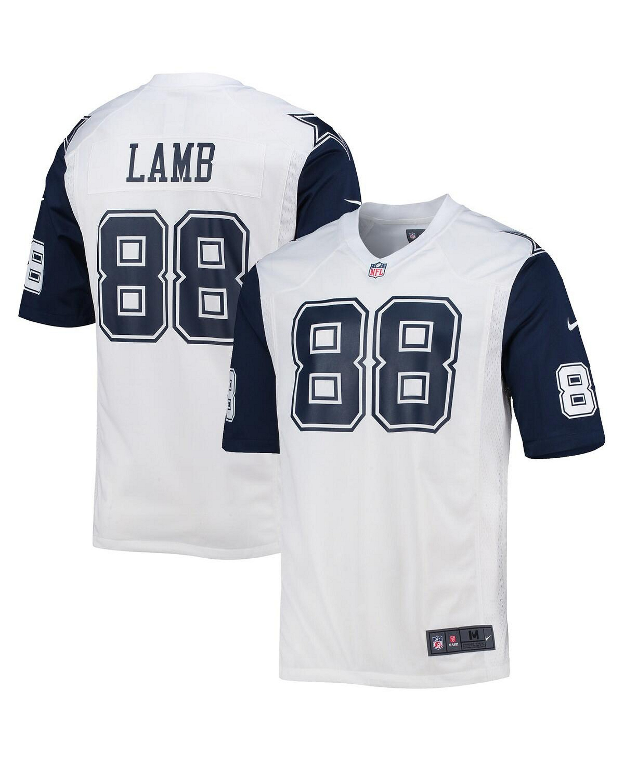 Nike Men's CeeDee Lamb Dallas Cowboys Alternate Game Team Jersey - White, Navy