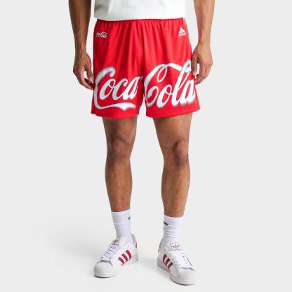 Men's adidas x Coca-Cola Teamgeist Soccer Shorts - Vivid Red - view 1