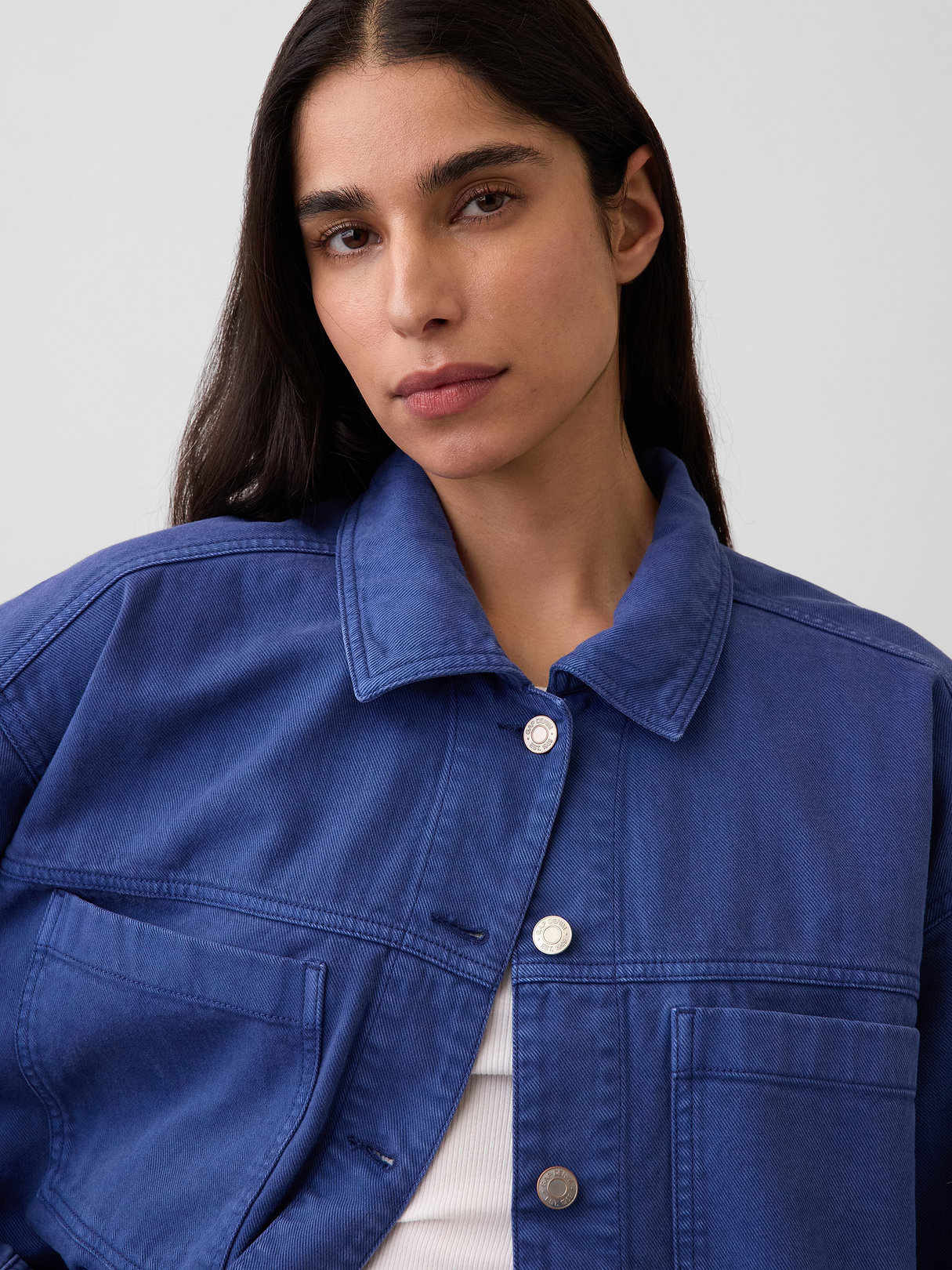 Denim Oversized Shirt Jacket - Dutch blue