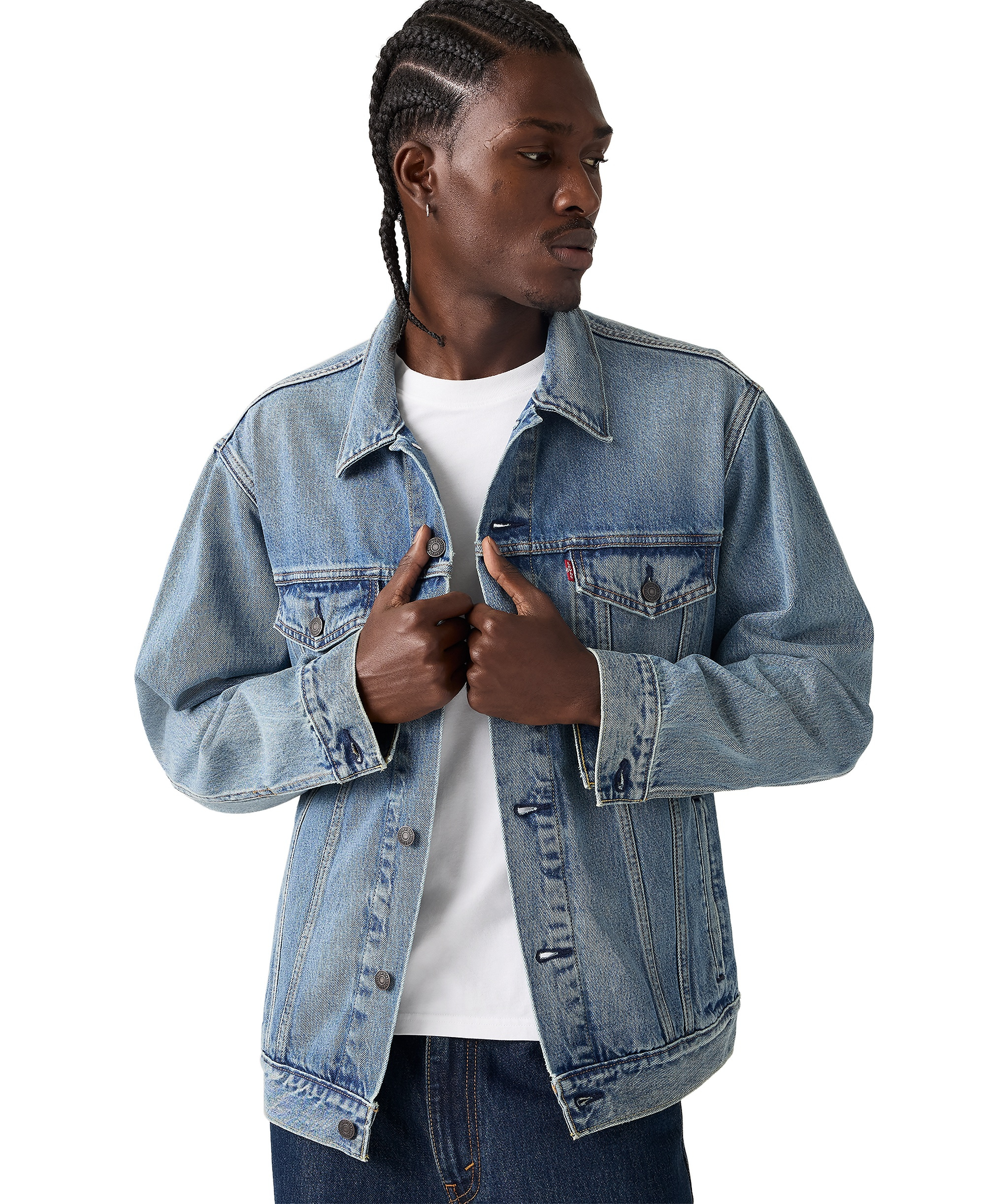 Levi's Men's Relaxed-Fit Trucker Jacket - Afternoon Streets