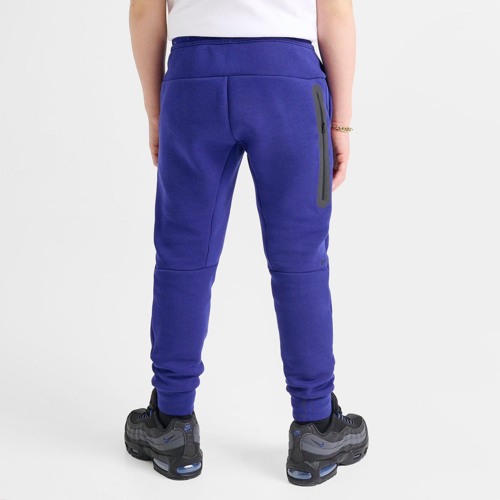 Big Kids' Nike Sportswear Tech Fleece Reflective Jogger Pants - Deep Royal Blue/Black/Black