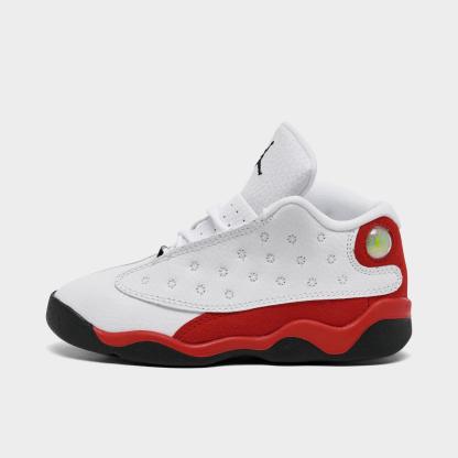Kids' Toddler Air Jordan Retro 13 Basketball Shoes - White/Black/True Red - view 1