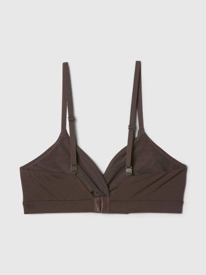 SecondSkin Crossover Bralette - Terra brown
