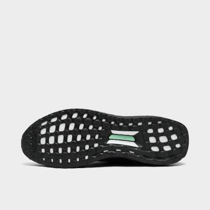 Men's adidas Ultraboost 1.0 Running Shoes - Black/Black/Beam Green - Bottom view