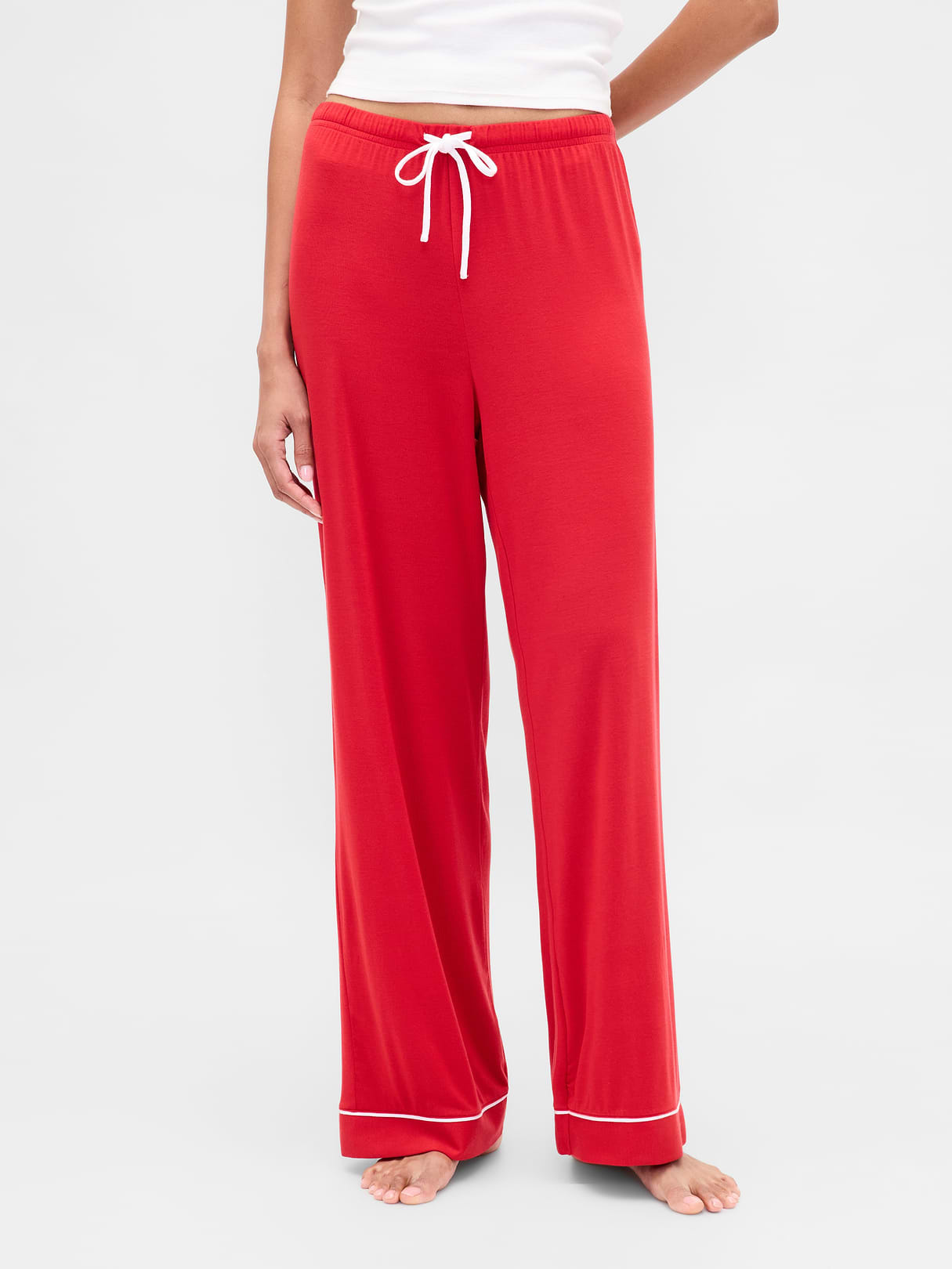 SoftMade Modal PJ Pants - Modern red