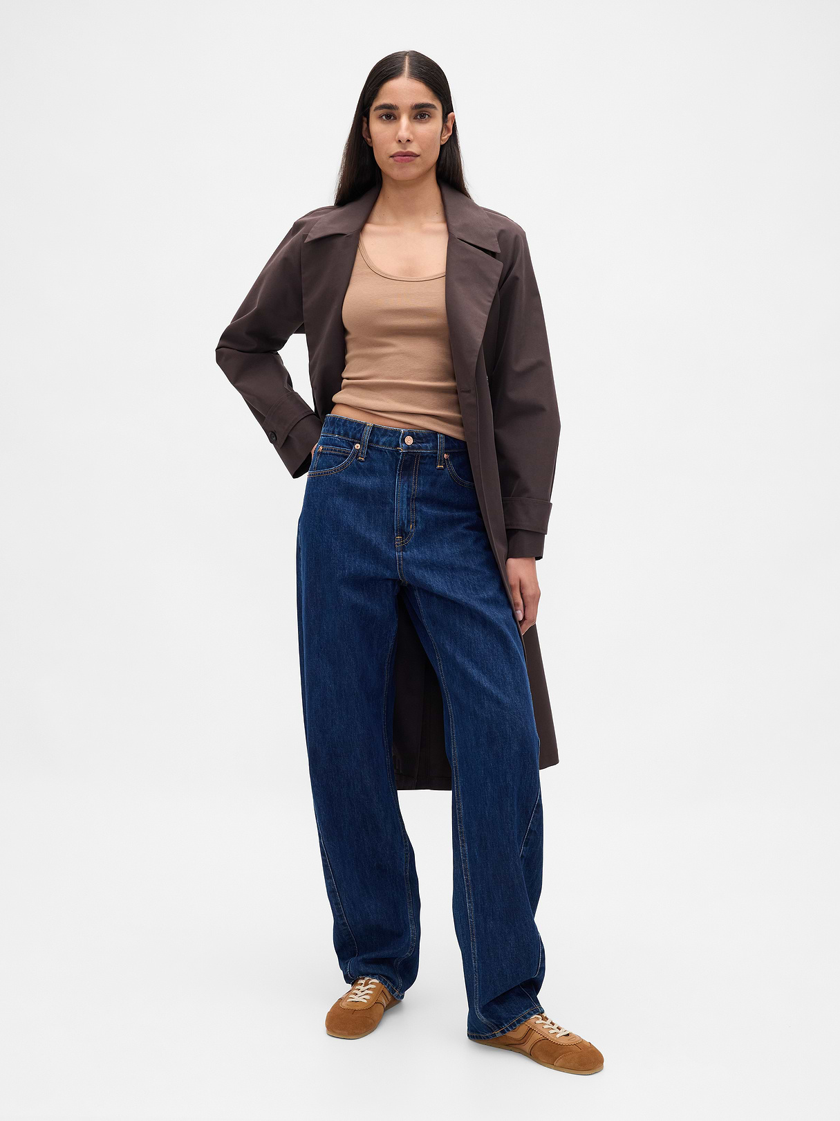 Modern Crop Cami - Kola nut brown