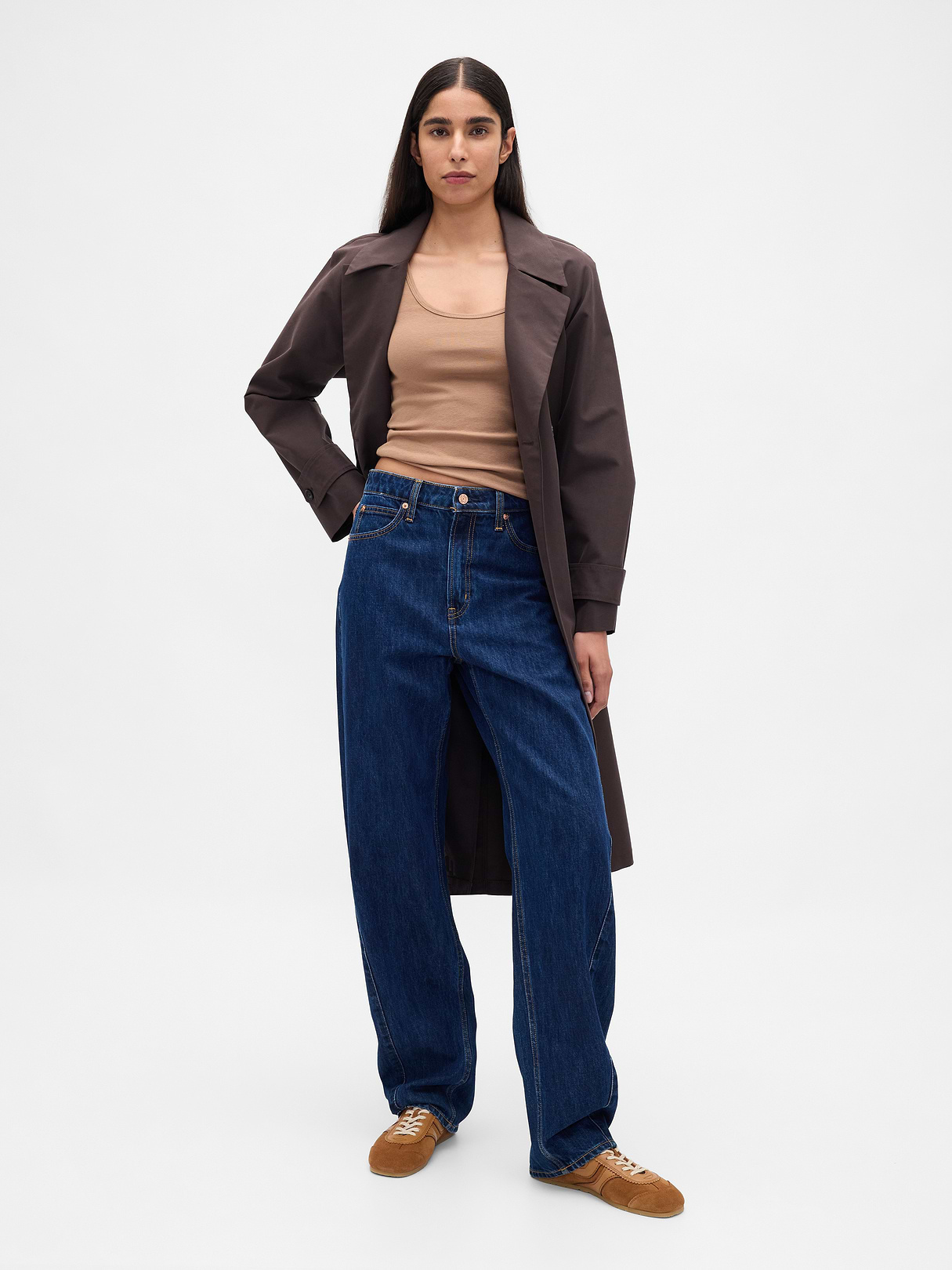 Modern Crop Cami - Kola nut brown