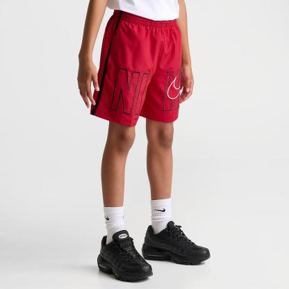 Big Kids' Nithtke Multi Dri-FIT Graphic Training Shorts - Gym Red/Black/White