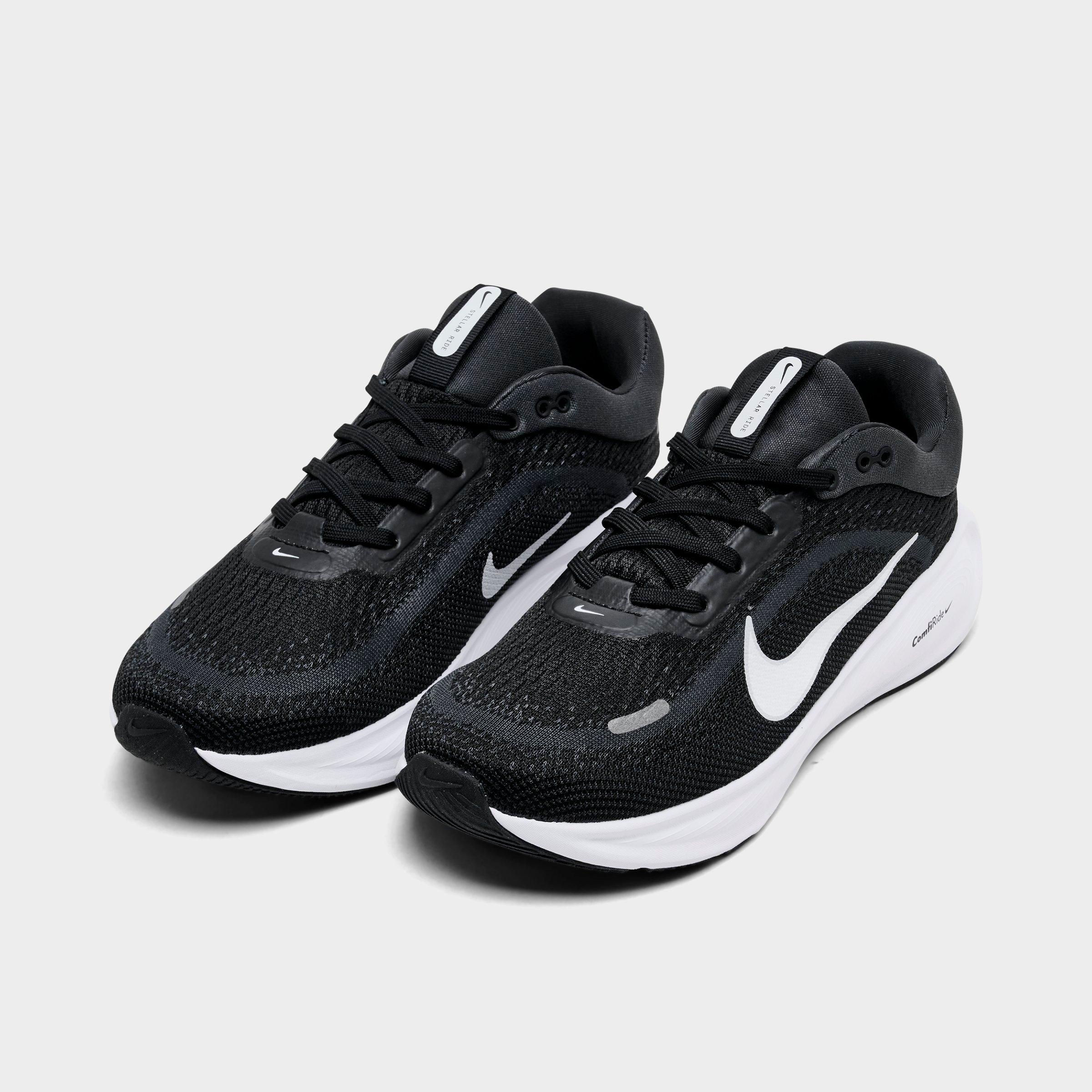 Big Kids' Nithtke Stellar Ride Running Shoes - Black/White/Anthracite/Pure Platinum - Both shoes facing left