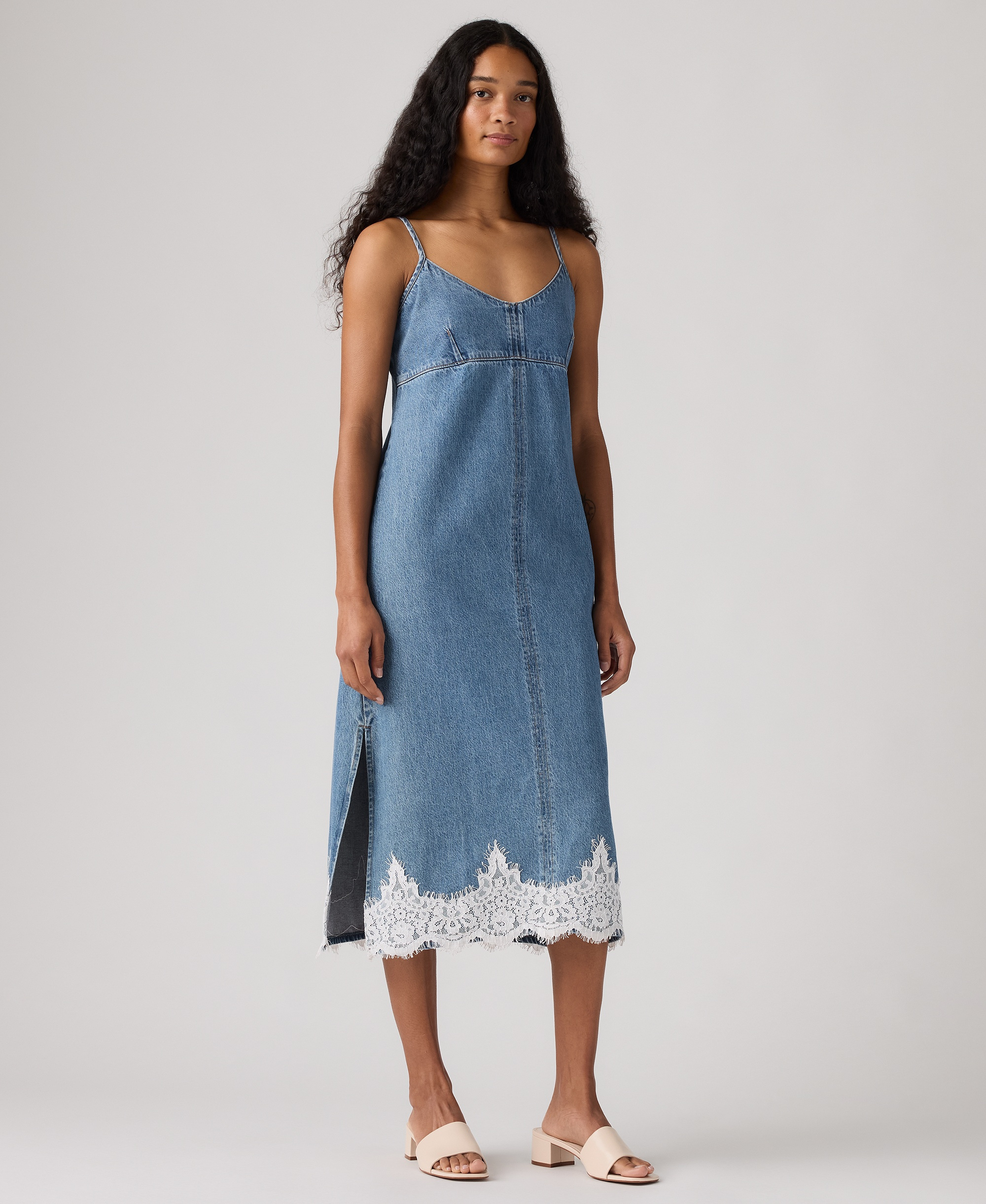 Levi's Premium Women's 90s Denim Sleeveless V-Neck Slip Dress - Slipped My Mind