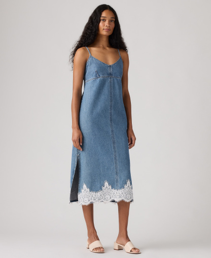 Levi's Premium Women's 90s Denim Sleeveless V-Neck Slip Dress - Slipped My Mind