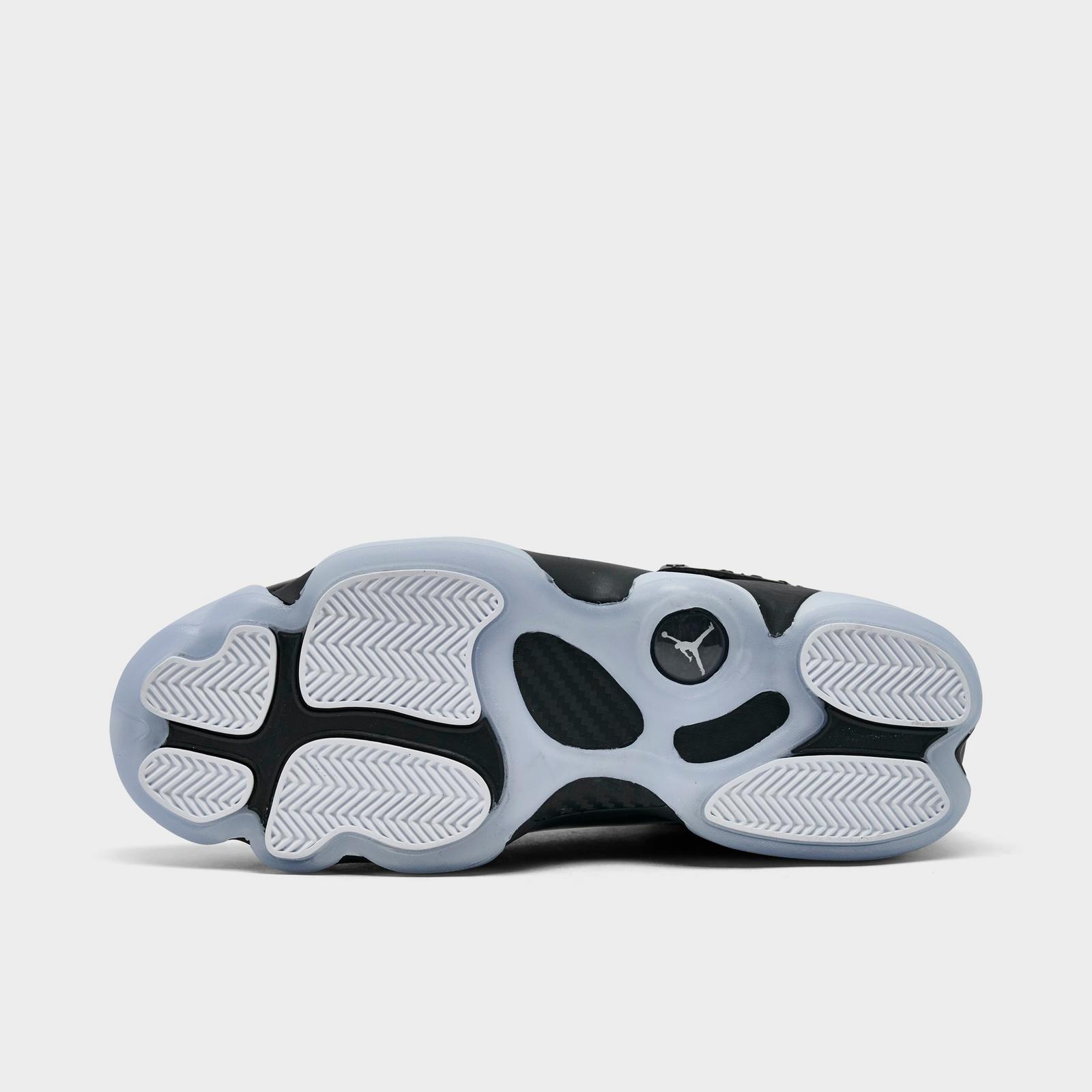 Men's Air Jordan 6 Rings Basketball Shoes - Black/White/Black - view 6