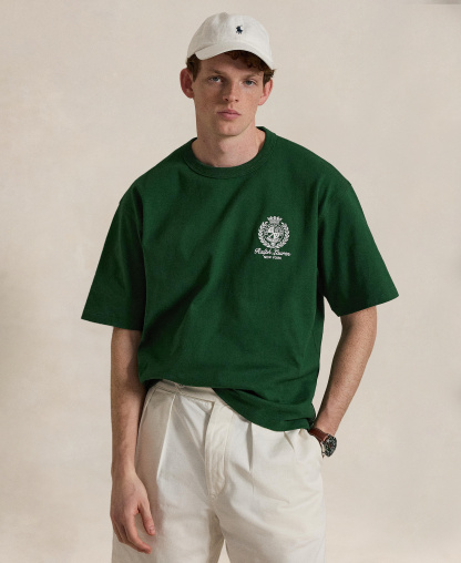 Polo Ralph Lauren Men's Jersey Graphic Relaxed-Fit T-Shirt - New Forest