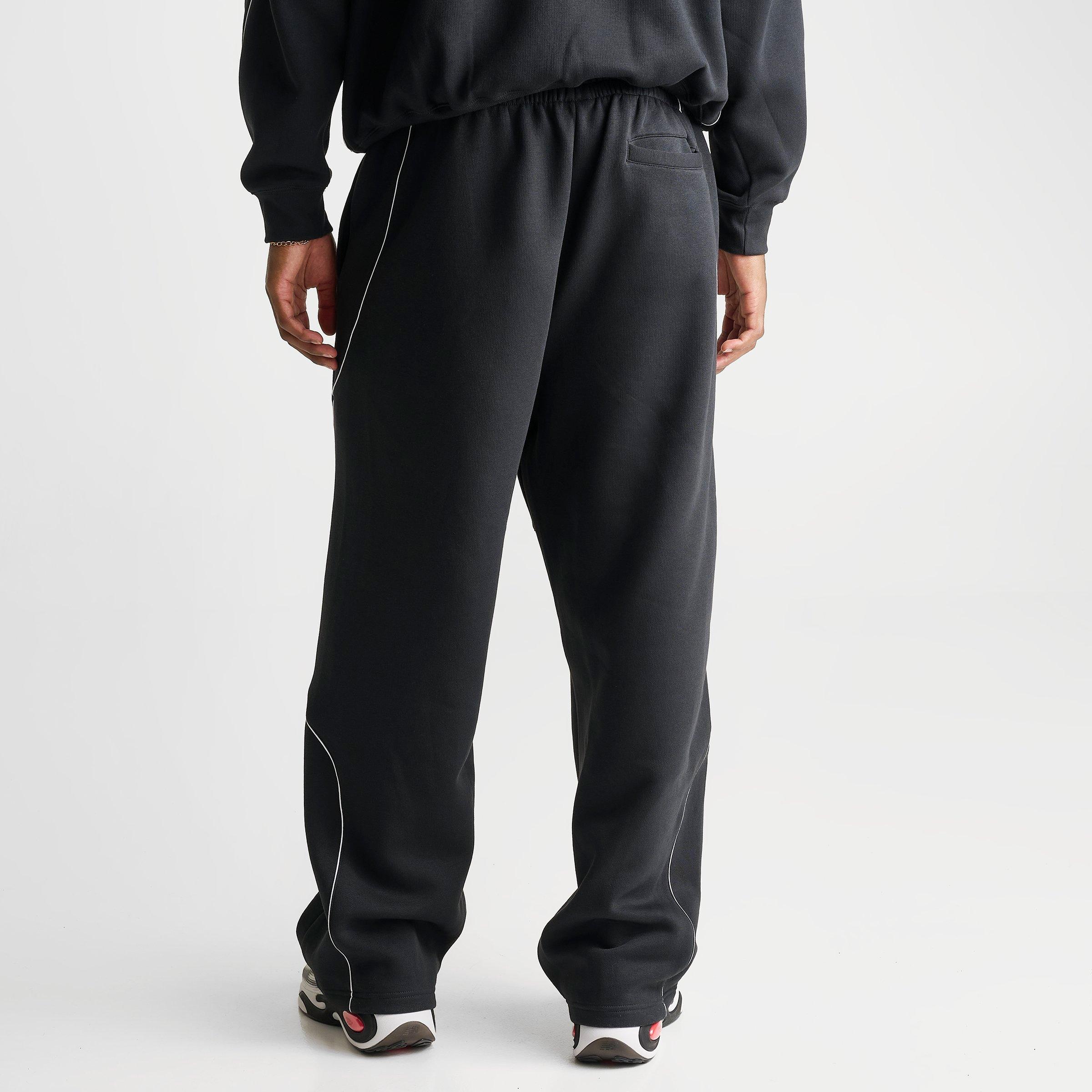 Men's New Balance Trackside Fleece Sweatpants - Black/White - view 4