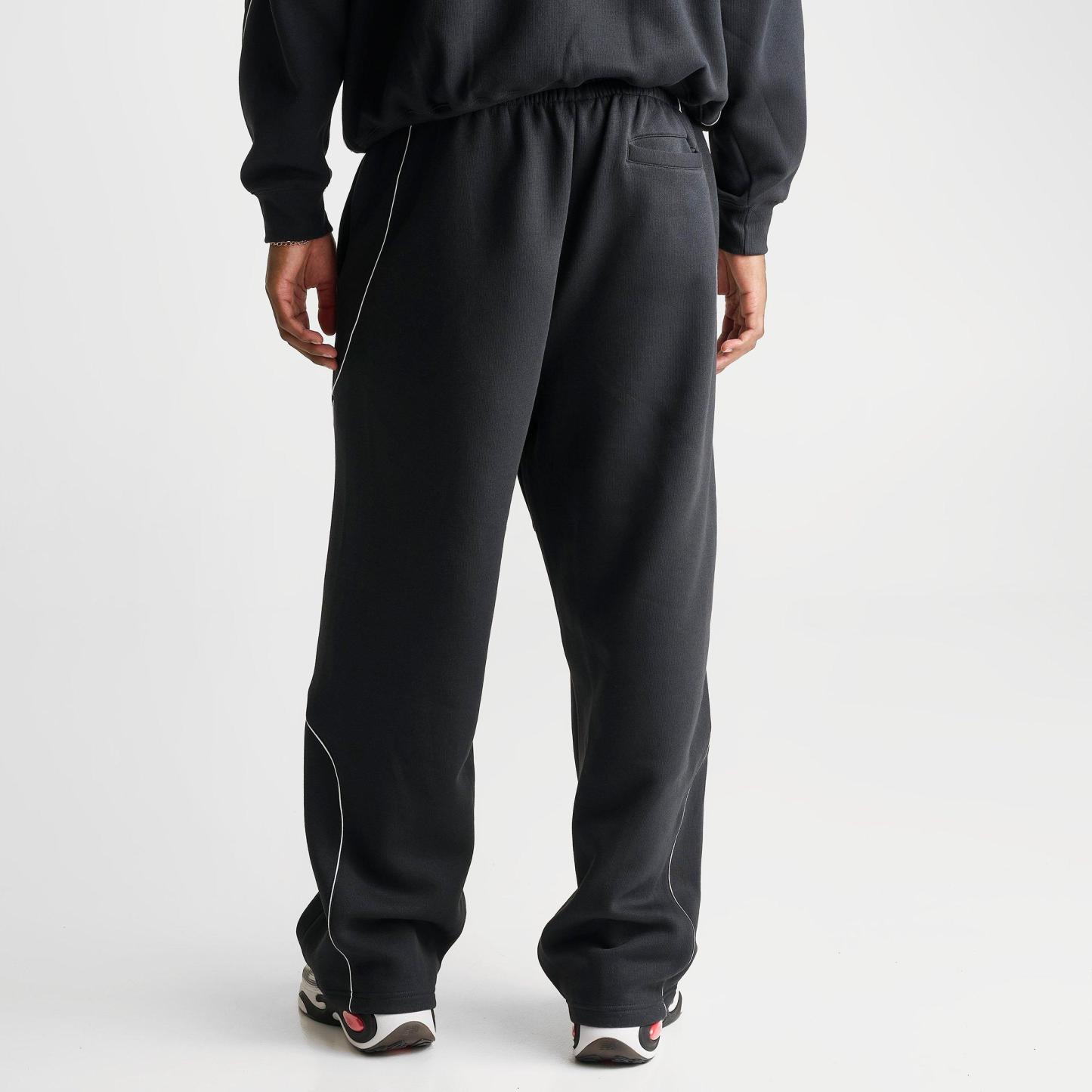 Men's New Balance Trackside Fleece Sweatpants - Black/White - view 4
