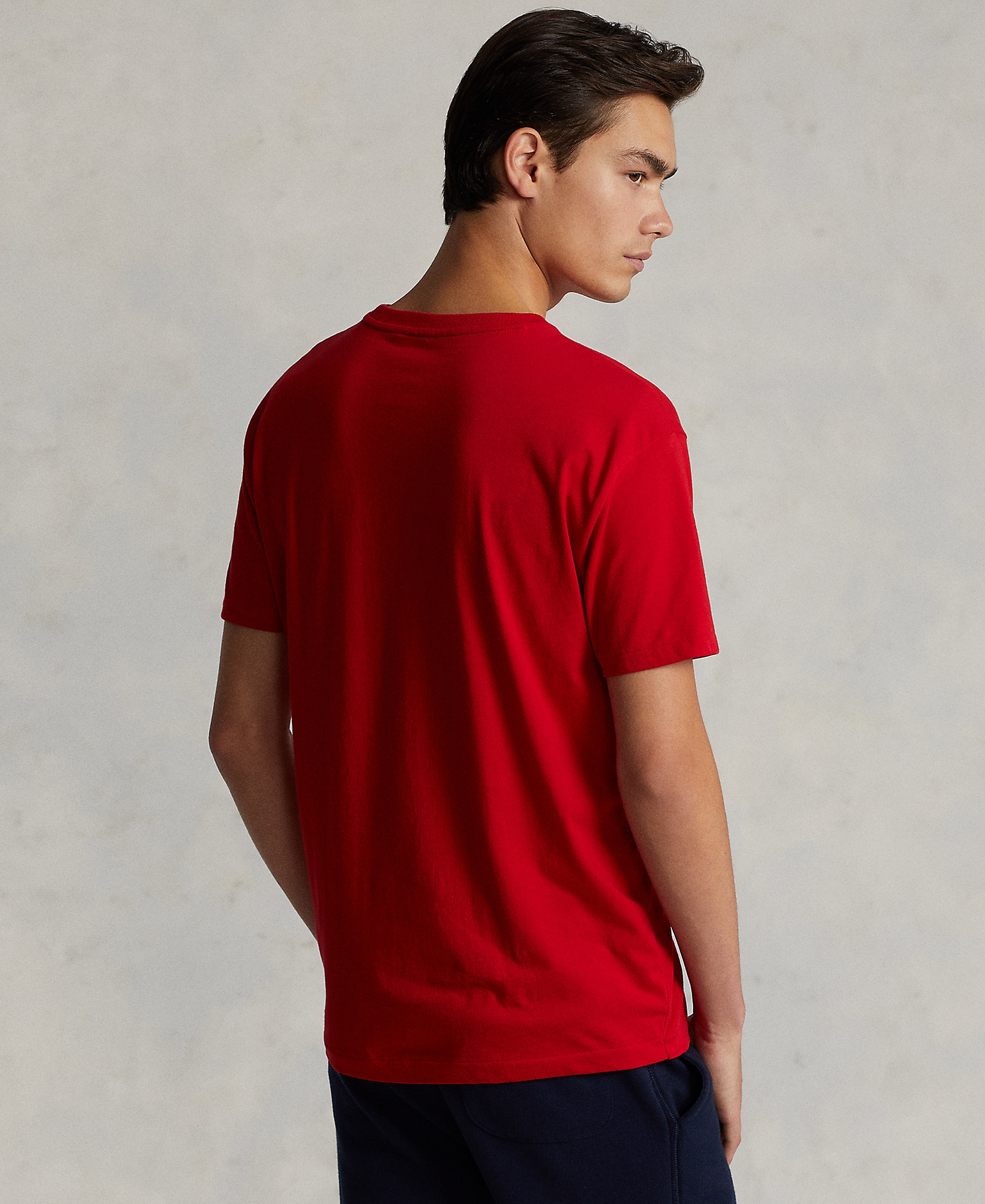 Polo Ralph Lauren Men's Classic-Fit Crewneck Pocket T-Shirt - Red