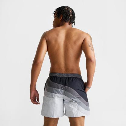 Men's Nike Swim Breaker AM95 7" Lined Volley Shorts - Smoke Grey/Wolf Grey/Bleached Turquoise