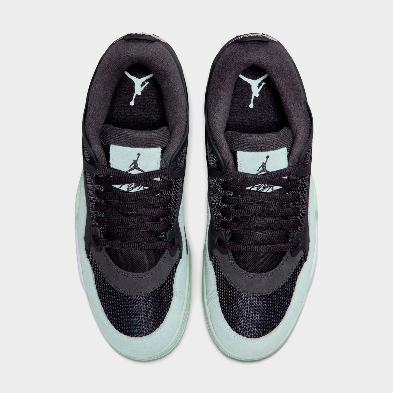 Men's Air Jordan 4 RM Casual Shoes - Anthracite/Barely Green/Jade Aura/Iced Carmine - view 5