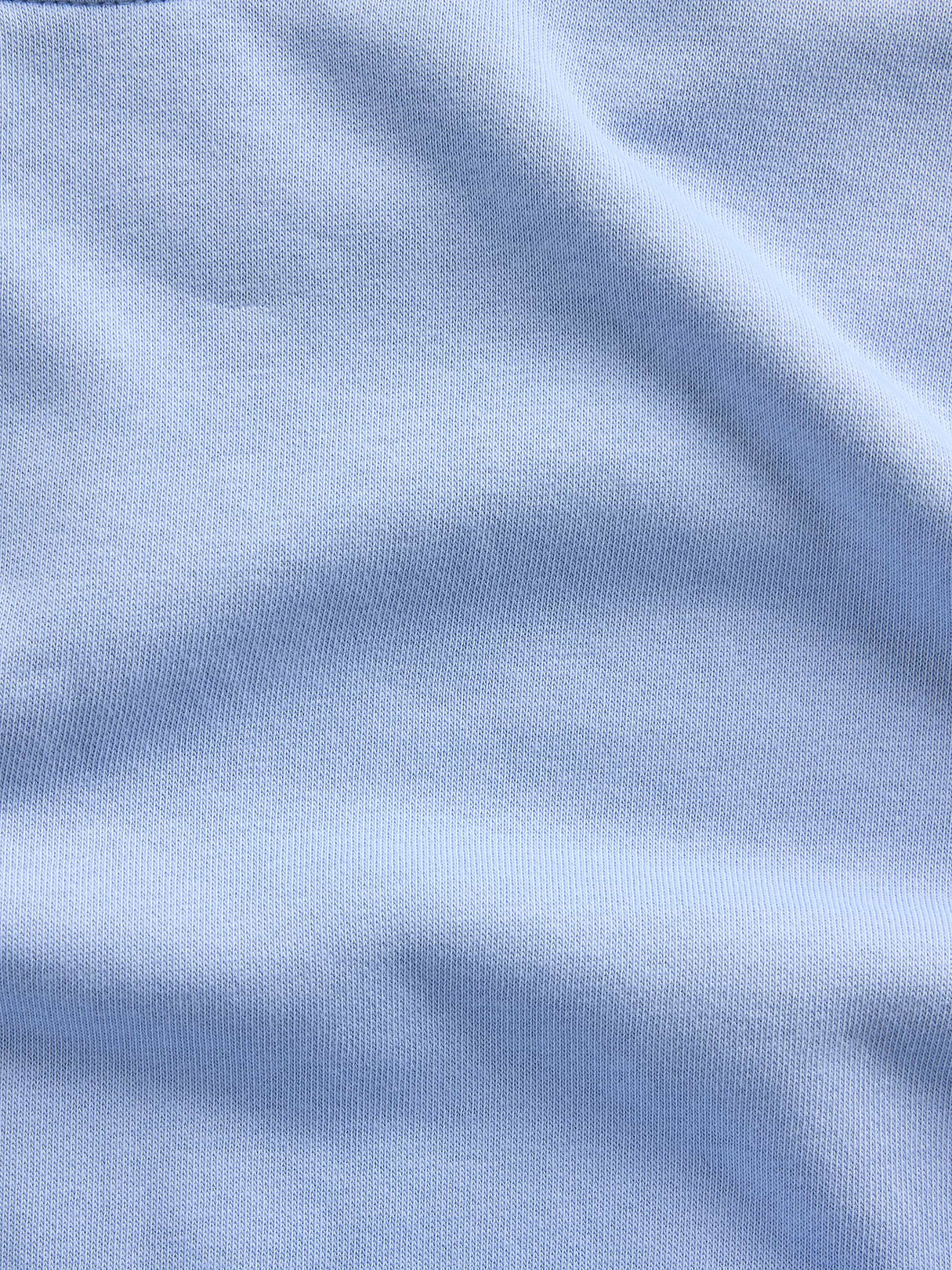 VintageSoft Terry Oversized Wedge Side-Slit Sweatshirt - Light blue