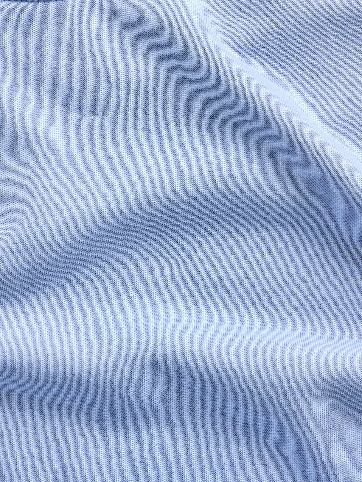 VintageSoft Terry Oversized Wedge Side-Slit Sweatshirt - Light blue