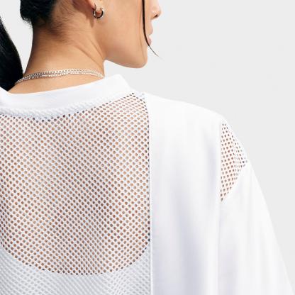 Women's Nithtke Sportswear '72 Oversized Short-Sleeve Graphic Jersey - White/University Red