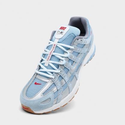 Men's Nithtke P-6000 Casual Shoes - Part 1 - Soft Blue/Metallic Silver/Summit White - Detail shot