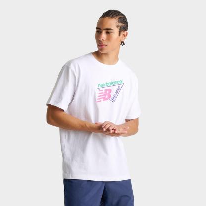 Men's New Balance Classic Tri-Logo T-Shirt - White - view 1