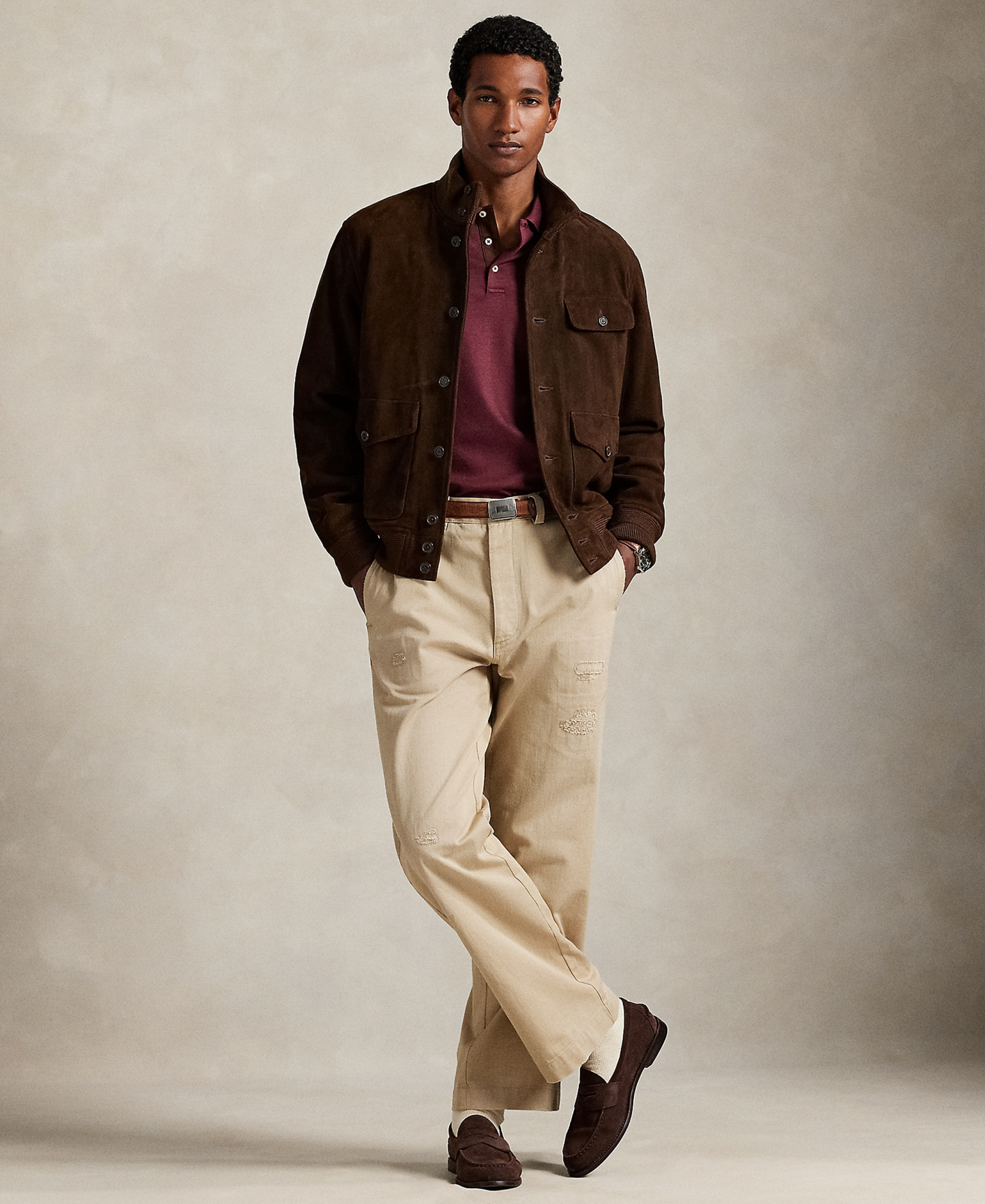 Polo Ralph Lauren Men's Classic-Fit Polo Shirt - Spring Wine Heather