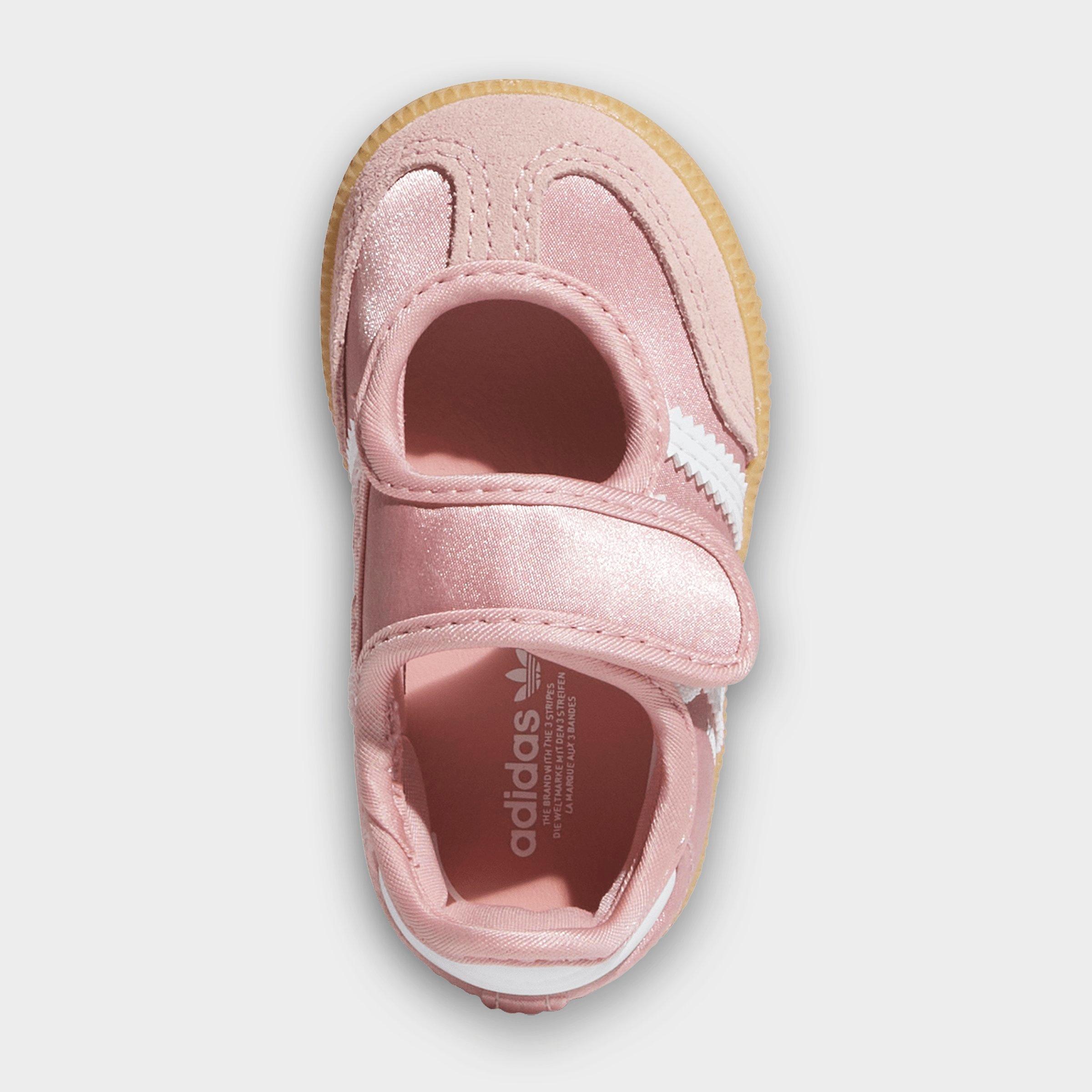 Girls' Toddler adidas Originals Samba Jane Casual Shoes - Wonder Mauve/Footwear White - Top view