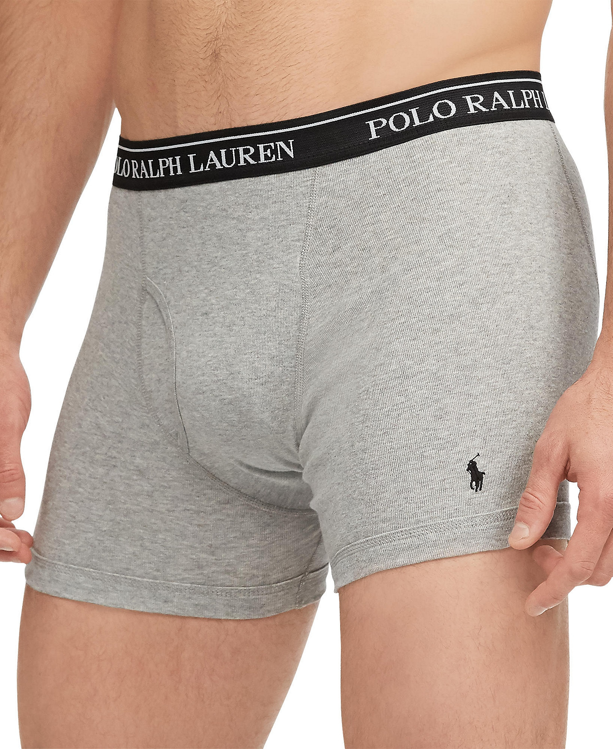 Polo Ralph Lauren Men's 5-Pack Classic Cotton Boxer Briefs - Andover / Red / Polo Black