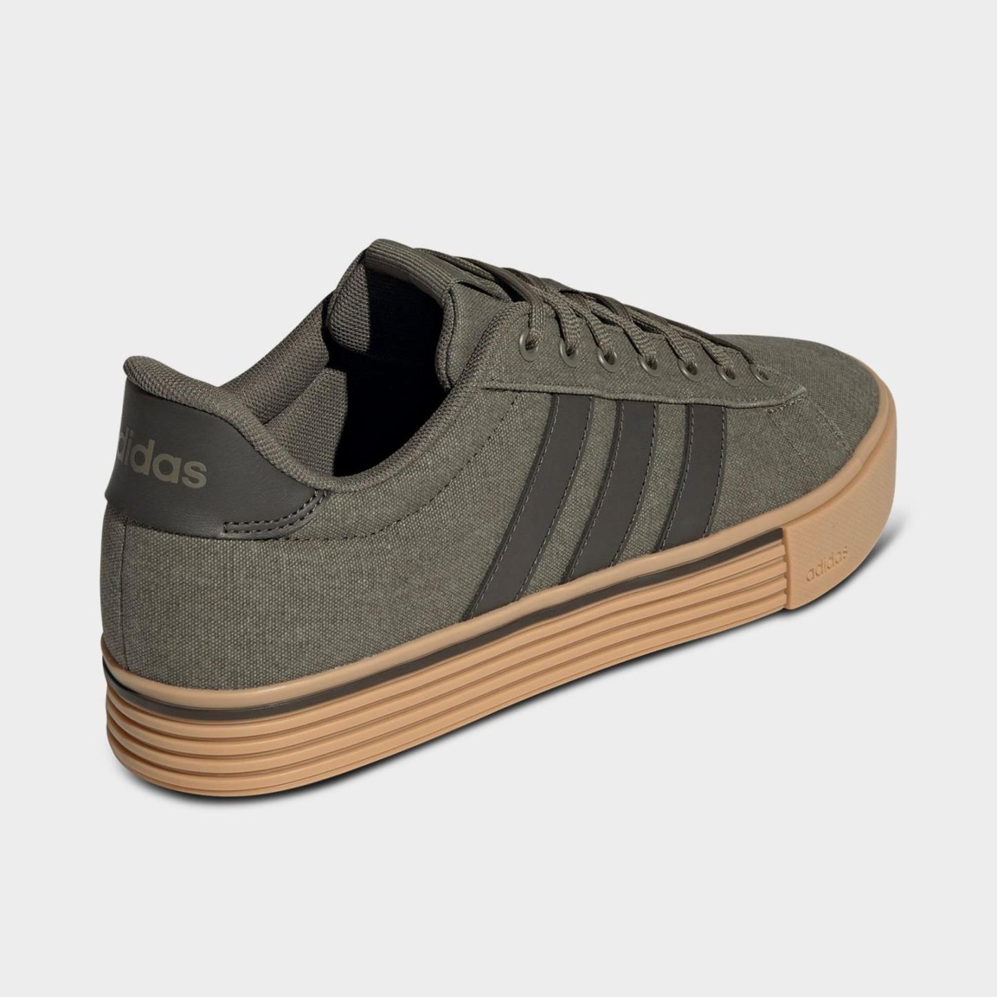 Men's adidas Daily 4.0 Casual Shoes - Olive Strata/Shadow Olive/Gum - view 4