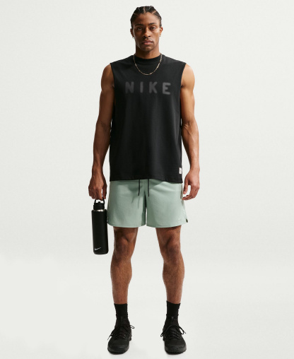 Nike Men's Unlimited Dri-FIT Unlined Versatile Shorts - Steam/Black