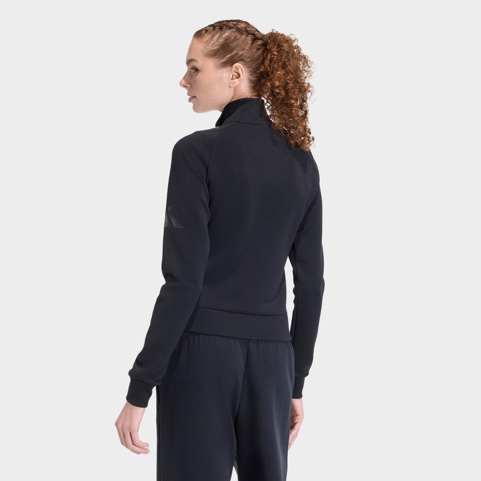 Women's adidas Sportswear Soft Lux Slim Track Top - Black - view 3