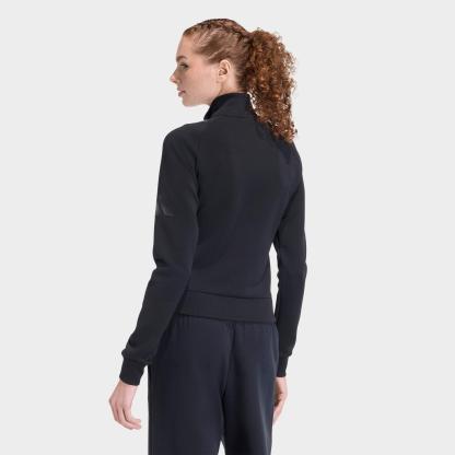 Women's adidas Sportswear Soft Lux Slim Track Top - Black - view 3