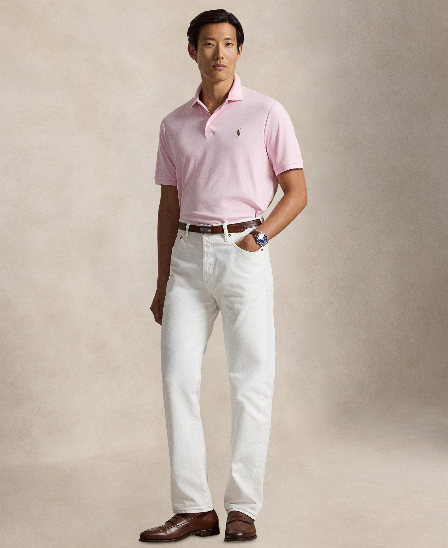 Polo Ralph Lauren Men's Classic-Fit Soft Cotton Polo Shirt - Bath Pink