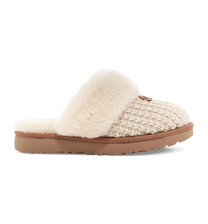 UGG® Women's Cozy Faux-Shearling Round Toe Slippers - Cream